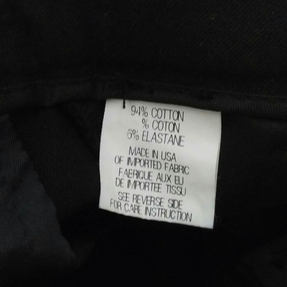 THEORY - Classic Black Stretch Cotton Pants - Picture 4 of 6